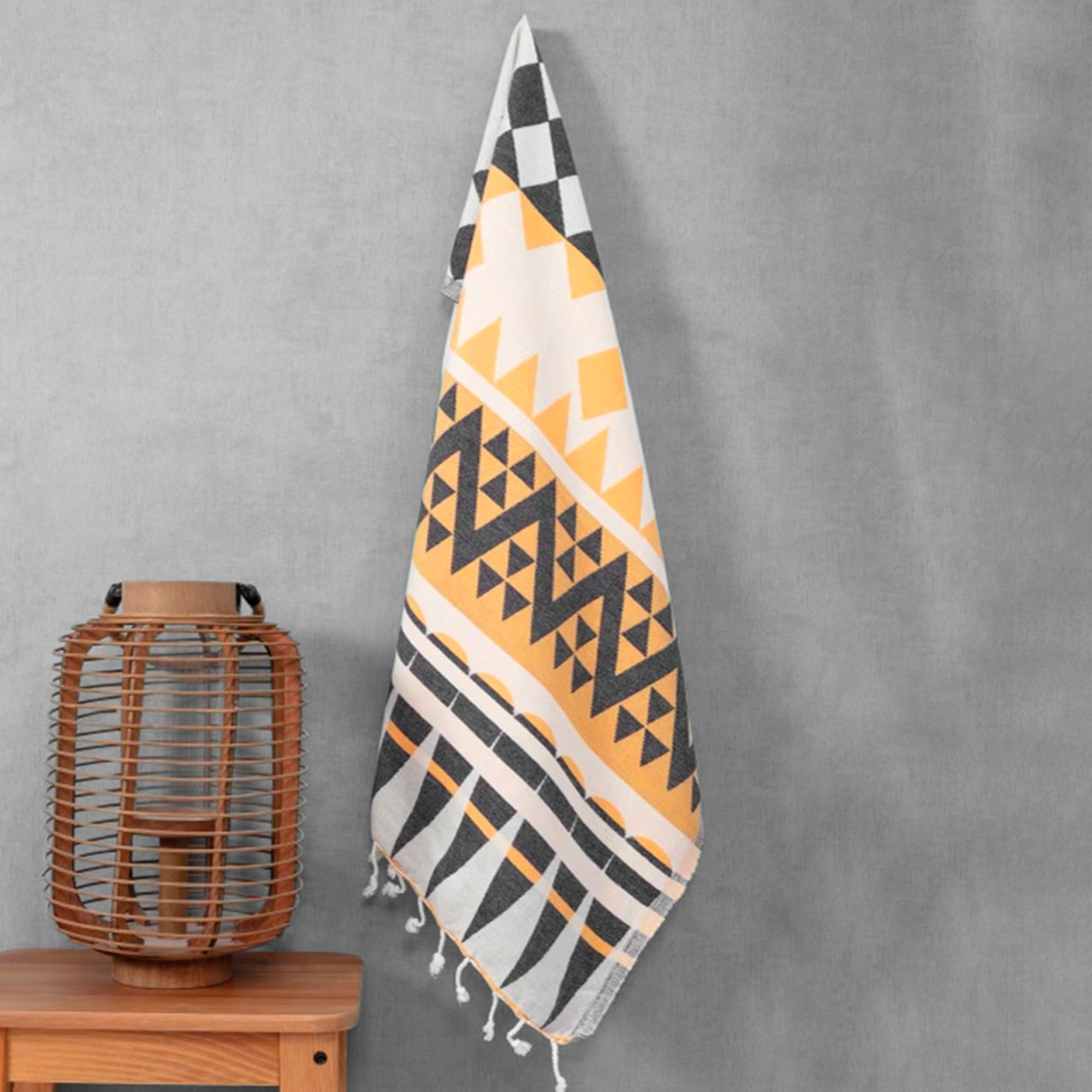 Yellow Karto Spa Towel